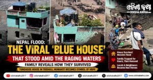 Nepal Flood: The Viral ‘Blue House’ That Stood Amid the Raging Waters